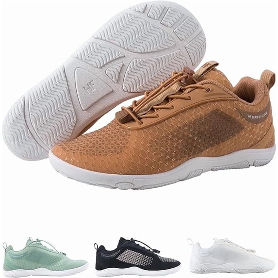 HF Flow Minimalist Barefoot Shoes for Men & Women | Zero Drop, Arch Support, Splash-Proof & Breathable Footwear | Lightweight Ergonomic Shoes for Pain Relief & Posture Correction | Unisex