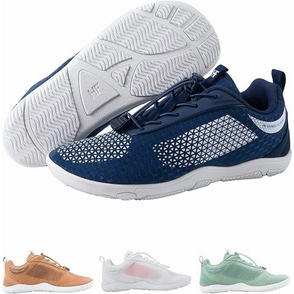 HF Flow Minimalist Barefoot Shoes for Men & Women | Zero Drop, Arch Support, Splash-Proof & Breathable Footwear | Lightweight Ergonomic Shoes for Pain Relief & Posture Correction | Unisex
