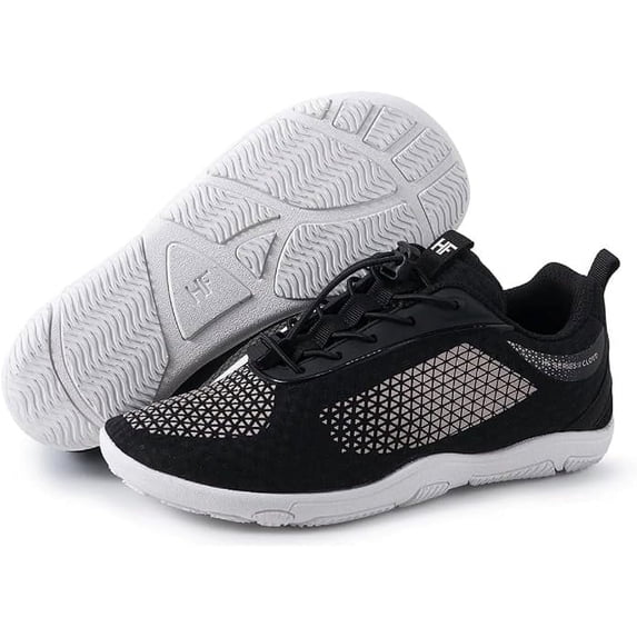 HF Flow Minimalist Barefoot Shoes for Men & Women | Zero Drop, Arch Support, Splash-Proof & Breathable Footwear | Lightweight Ergonomic Shoes for Pain Relief & Posture Correction | Unisex