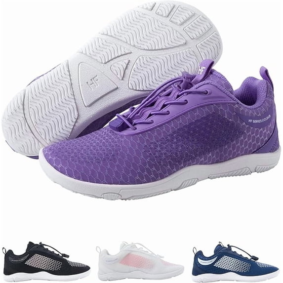 HF Flow Minimalist Barefoot Shoes for Men & Women | Zero Drop, Arch Support, Splash-Proof & Breathable Footwear | Lightweight Ergonomic Shoes for Pain Relief & Posture Correction | Unisex