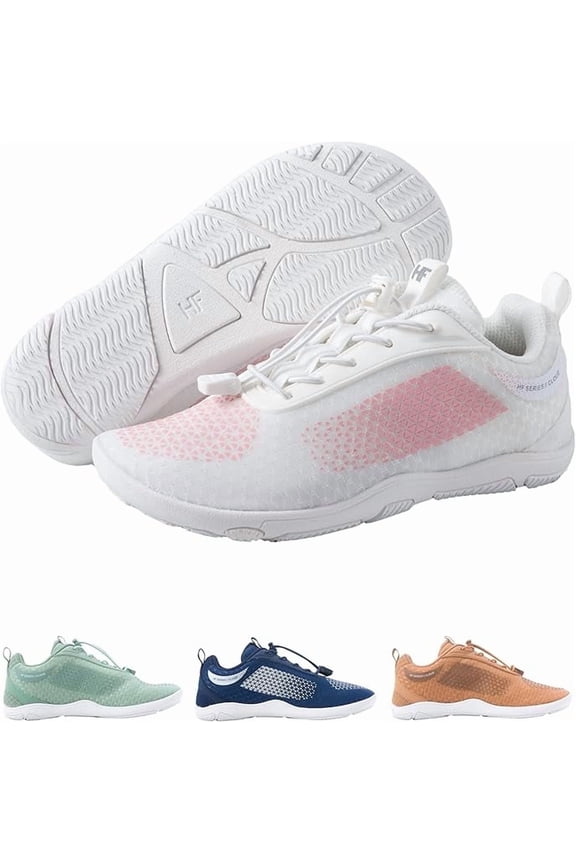 HF Flow Minimalist Barefoot Shoes for Men & Women | Zero Drop, Arch Support, Splash-Proof & Breathable Footwear | Lightweight Ergonomic Shoes for Pain Relief & Posture Correction | Unisex