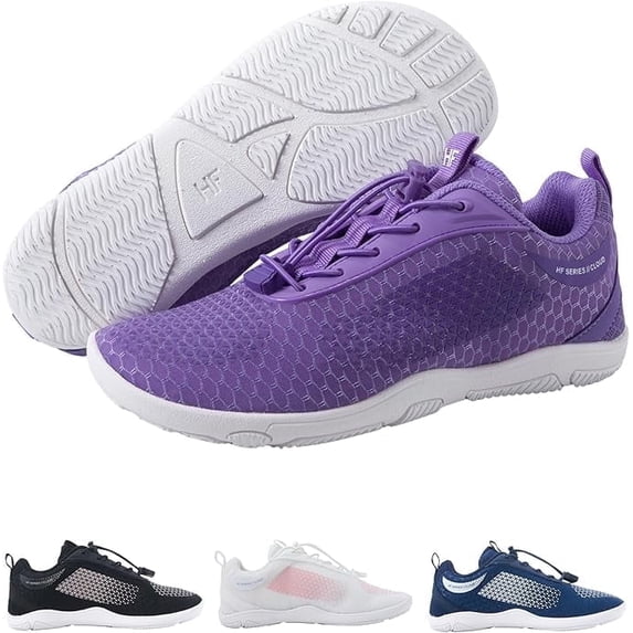 HF Flow Minimalist Barefoot Shoes for Men & Women | Zero Drop, Arch Support, Splash-Proof & Breathable Footwear | Lightweight Ergonomic Shoes for Pain Relief & Posture Correction | Unisex