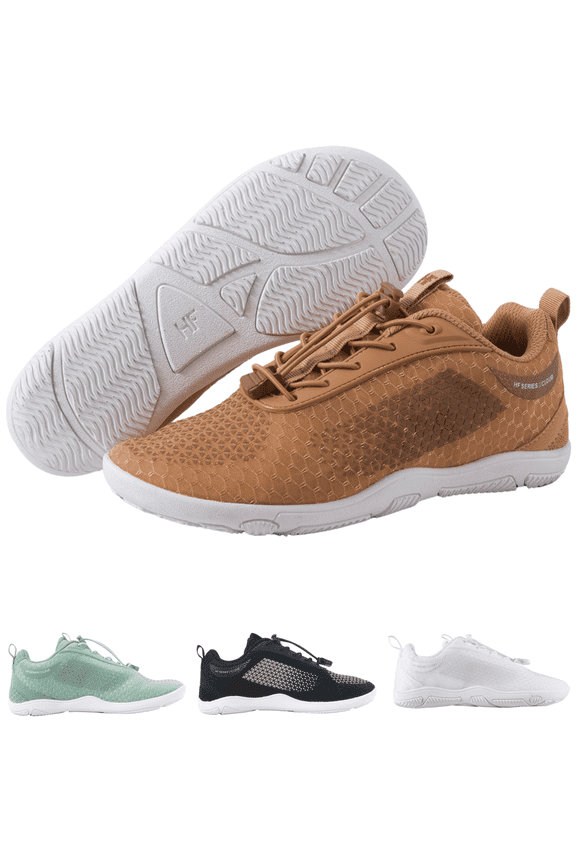 HF Flow Minimalist Barefoot Shoes for Men & Women | Zero Drop, Arch Support, Splash-Proof & Breathable Footwear | Lightweight Ergonomic Shoes for Pain Relief & Posture Correction | Unisex