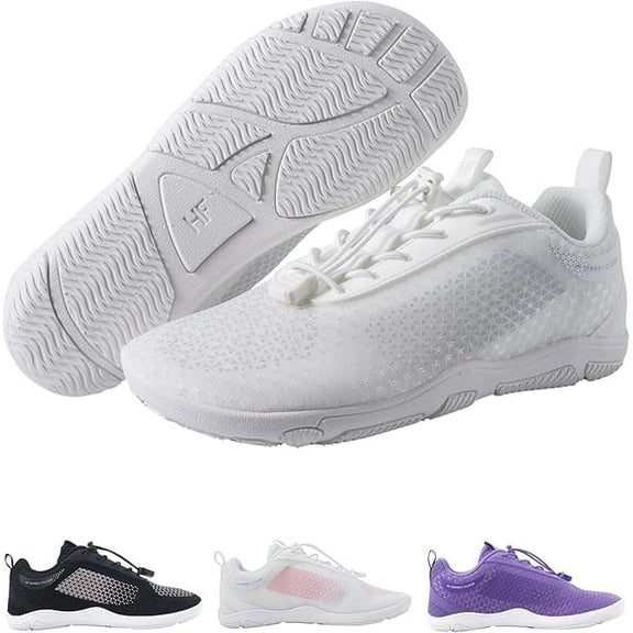 HF Flow Minimalist Barefoot Shoes for Men & Women | Zero Drop, Arch Support, Splash-Proof & Breathable Footwear | Lightweight Ergonomic Shoes for Pain Relief & Posture Correction | Unisex