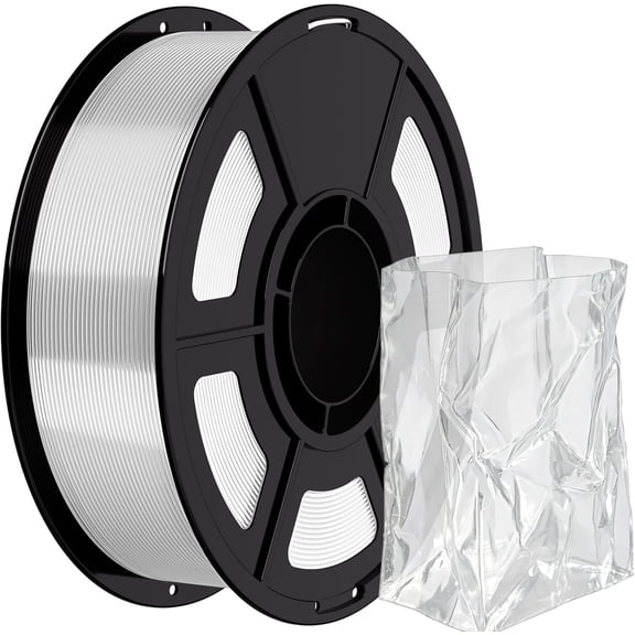 HF PLA Printer Filament 1.75mm, High Flow Transparent Filament, +-0.02mm Dimensional Accuracy, Smooth Printing for FDM Printers, PLA Transparent