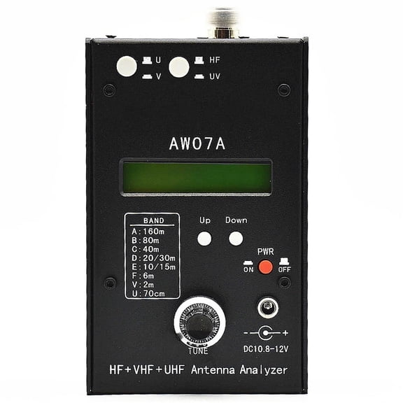 HF/VHF/UHF AW07A 1.5-470MHZ 160 M HF +UV Spectrum Analyzers Measure Tool SWR Antenna Analyzer With 1.0 To 9.99 SWR For Ham Radio ,Accurate Testing