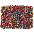 thumbnail image 1 of HF by LT Colorful Cotton Fiesta Shag Rug, 24 x 36 inches, Multi-Colored, 1 of 2