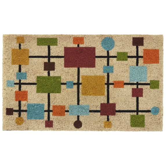 HF by LT Mason 100% Coir Doormat, 18 x 30 inches, Naturally Durable, PVC-Backing, Sustainable