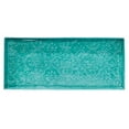 thumbnail image 1 of HF by LT Medallion Pattern Enamel Boot Tray, 30 x 13 inches, Turquoise, 1 of 3