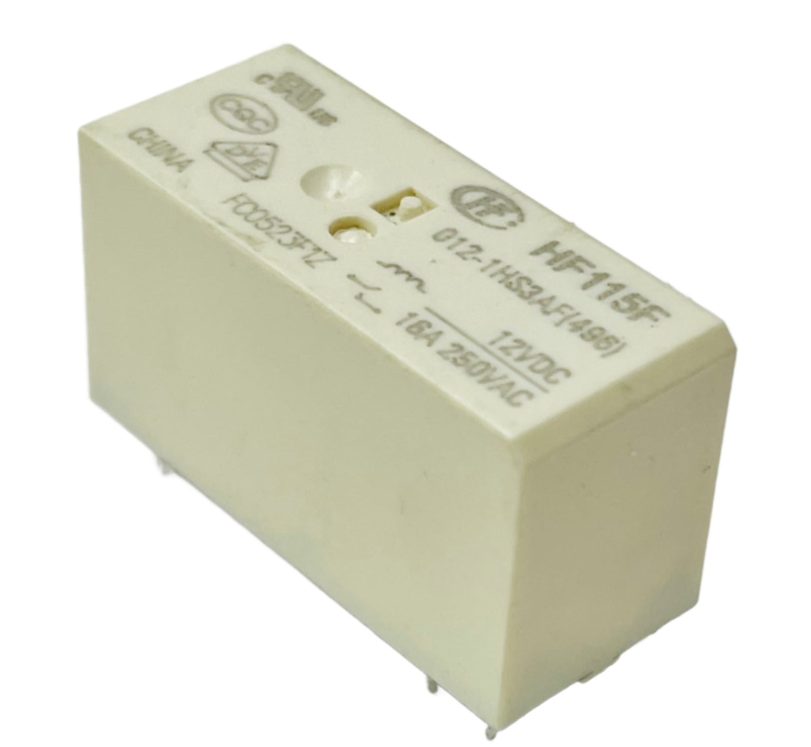 2 Pezzi Relè HF Power Relay HF115F/012-1Z1A(335) - 12V 12A 5 Pin - Nuovi