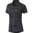 thumbnail image 1 of HF1577 Adidas Golf Ladies Space-Dyed Polo Black/White XL, 1 of 2