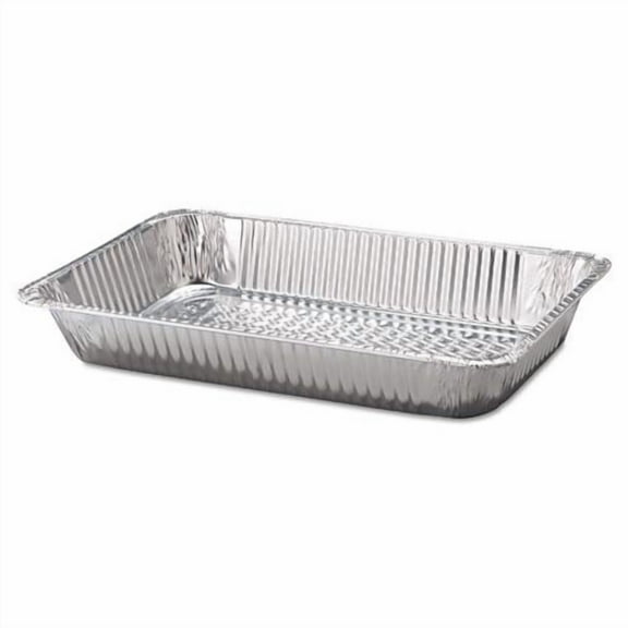 Handi-Foil of America Aluminum Steam Table Pans, Full-Size Deep, 60 Gauge, 3.19" Deep, 12.19 x 20.75, 50/Carton