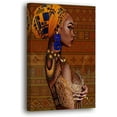 thumbnail image 1 of HFDF African Art Wall Decor Canvas, Black and Gold Decor, African American Black Women Wall Art Poster,Ancient African Art Decor Pictures for Livg Room Wall Decoration 16x20inch Framed, 1 of 6