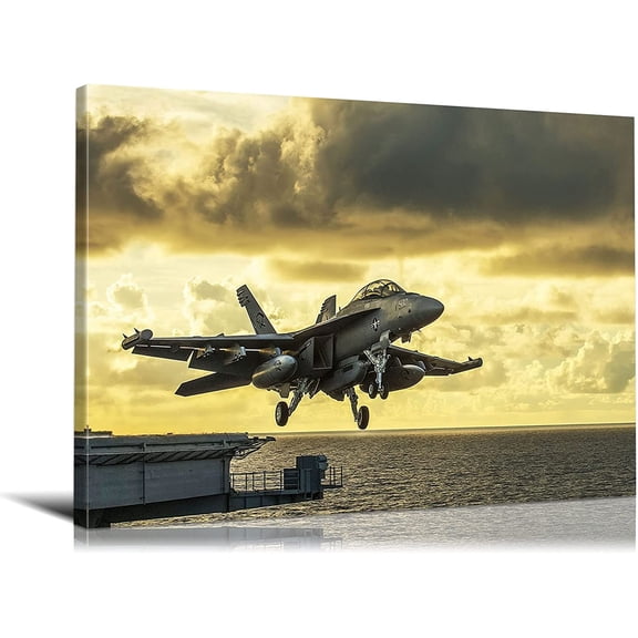 HFDF Aviation Art Airplane Canvas Wall Art Military Wall Art Aviation Wall Decor Aviation Wall Art Jet Poster Airplane Posters Aviation Pictures Airplane Art for Room Decor 18x12inch Framed