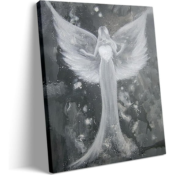 HFDF Banksy Street Graffiti Wall Art Large Abstract Pictures Canvas Painting Prints Colorful Modern Contemporary Poster Artwork Stretched for Wall Living Room Ready Hang Art-02,) 16x20inch Framed