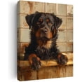 thumbnail image 1 of HFDF Bathroom Canvas Wall Art Rustic Funny Toilet Rules Prints SignsWood Background Bath Room HD Picture Artwork Home Decor Toilet-02, ) 12x18inch Framed, 1 of 6