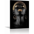 thumbnail image 1 of HFDF Black Queen Wall Art Black Women Artwork Black Art Wall Decor Crown Wall Decor African American Abstract Art Patg (color09,less) 12x16inch Framed, 1 of 5