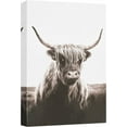 thumbnail image 1 of HFDF Canvas Print Wall Art Black & White Winter Forest Deer Animals Nature Photography Modern Art Farmhouse/Country Portrait Relax/Calm Decorative Chic for Living Room, , Office - 8x10inch Framed, 1 of 5