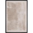 thumbnail image 1 of HFDF Canvas Print Wall Art Faded Textured Brown & White Color Blocks Abstract Shapes Illustrations Minimalism Contemporary Nordic Decorative for Living Room, Bedroom Black 12x18inch Framed, 1 of 6