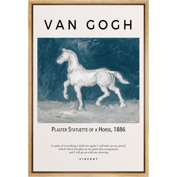 HFDF Canvas Print Wall Art Flower Garden Sketch by Henri Matisse Classic Vintage Illustrations Fine Art Decorative Retro Multicolor Boho for Living Room, Bedroom, Office - NATURAL 16x24inch Framed