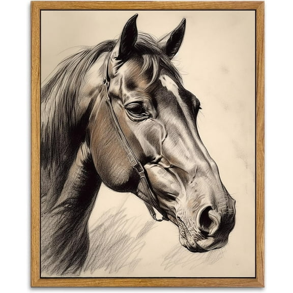 HFDF Canvas Print Wall Art Minimal White Brush Stroke Landscape Abstract Geometric Illustrations Modern Art Decorative Shapes Relax/Calm for Living Room, Bedroom, Office - Natural 16x24inch Framed