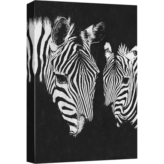 HFDF Canvas Print Wall Art Paint Splatter Grunge Woodland Deer Animals Nature Illustrations Modern Art Farmhouse/Country Portrait Black and White for Living Room, Bedroom, Office - 12x18inch Framed