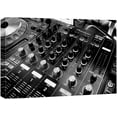 thumbnail image 1 of HFDF Canvas Prt Wall Art Black & White DJ Mixg Board Close Up Music struments Photography Realism Decorative Concert Multicolor Scenic Fun Pop Art for Livg Room, Bedroom, Office - 18x12inch Framed, 1 of 5