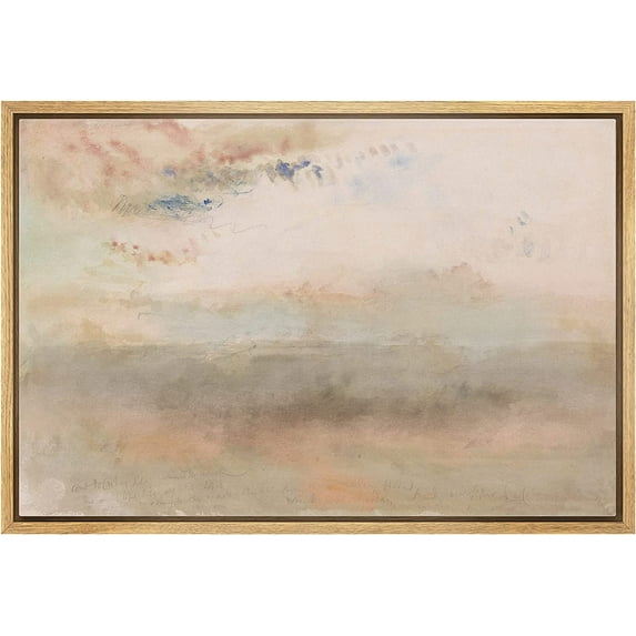 HFDF Canvas Prt Wall Art Pastel Watercolor Tan Pat Landscape Nature Wilderness Illustrations Modern Art Decorative Mimal Rustic for Livg Room, Bedroom, Office - Natural 10x8inch Unframed