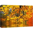 thumbnail image 1 of HFDF Canvas Prt Wall Art Yellow Leaves The Forest with Bokeh Camera Effect Floral Nature Photography Realism Bohemian Scenic Relax/Calm Cool for Livg Room, Bedroom, Office - 18x12inch Framed, 1 of 5