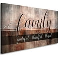 thumbnail image 1 of HFDF Canvas Wall Art for Livg Room,Family Grateful Thankful Blessed,Family Signs Wall Decor Canvas Prts,Blessed Wall Decor,Artwork Patg Home Decoration Ready to Hang 20x16inch Framed, 1 of 5