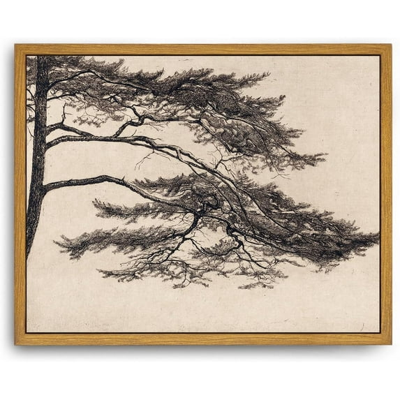 HFDF Canvas Wall Art, Western Wall Decor, Minimalist Sketch Cowboy Pictures for Bedroom Bathroom Office Kitchen, Vintage Rustic Southwestern Cottagecore Neutral Decorations, 10x8inch Framed