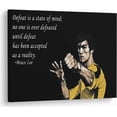 thumbnail image 1 of HFDF Canvas for Bruce Lee Quotes Wall Art Sports Poster Prts Movie Photos Picture Artwork Positive Saygs Decor - 18x12inch Framed, 1 of 6