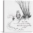 thumbnail image 1 of HFDF Classic Winnie the Pooh Quote Wall Art Decor How Lucky I am to Have Something That Makes Saying Goodbye So Hard Canvas Painting Pictures Print Sign Artwork Ready to Hang 18x12inch Framed, 1 of 5