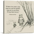 thumbnail image 1 of HFDF Classic Winnie the Pooh Quote Wall Art Decor Retro If There Ever Comes a Day Sayings Canvas Painting Pictures Print Sign Artwork Ready to Hang 10x8inch Framed, 1 of 5