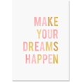 thumbnail image 1 of HFDF Colorfulspirational Quotes Art Print Motivational Words and Saying Kids Canvas Painting Make Your Dreams Happen Nursery Artwork for Classroom Home Decor 12x16inch Framed, 1 of 7