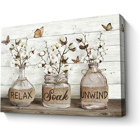 HFDF Fall Autumn Wall Art Fall for Jesus He Never Leaves Canvas Wall Decor Pumpkin Barn Window Pictures Prints PaintingArtwork for Bathroom Kitchen Bedroom Living Room 20x16inch Framed