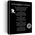 thumbnail image 1 of HFDF Firefighter Gifts for Women Men, Firefighter's Prayer Poster Canvas Wall Art Patg Ready to Hang for Home Office Decor Retirement Gift Graduation Gifts - Easel & Hangg Hook 11x14inch Framed, 1 of 5