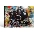 thumbnail image 1 of HFDF Graffiti Painting Modern Wall Art, , DJ Monkey Chimp Poster, Street Art Canvas for Living Room Decor 10x8inch Framed, 1 of 7
