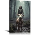 thumbnail image 1 of HFDF Jesus With the Lamb Canvas Wall Art - Religious Wall Decor Ready to Hang, Christian Home Decor Jesus Picture for Church & Livg Room, Religious Art 16x24inch Framed, 1 of 6