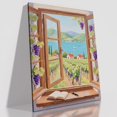 thumbnail image 1 of HFDF Landscape Poster Wall Art Vtage Farmhouse Decor Grapeve Orchard Prted on Canvas Picture Patg Artwork for Modern Home Livg Room Hotel Office Wall Decoration Ready to Hang 11x14inch Framed, 1 of 6