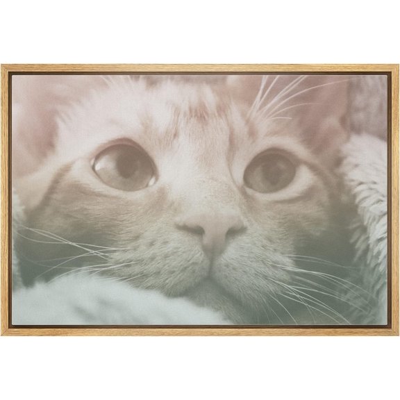 HFDF LargeCanvas Print Art, Vintage Wall Decor, Minimal Abstract Grey Seascape Hanging Prints Home Decor Aesthetic, Wall Art for Living Room, Bedroom, 16x12inch Framed