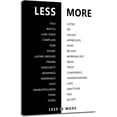 thumbnail image 1 of HFDF Less is Morespirational Print Wall Art for Office Less and More Motivational Picturespiring Poster Painting Modern Artwork for Home Bedroom Living Room Office Decor 8x10inch Framed, 1 of 6