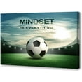 thumbnail image 1 of HFDF Mdset Is Everythg Wall Art Soccer Decor Football Canvas Sports Wall Art Motivational Canvas Wall Art spirational Quote Patg for Livg Room- 16x12inch Framed, 1 of 6