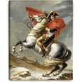 thumbnail image 1 of HFDF - Napoleon Crossg The Alps by Jacques Louis David Art Reproduction. Giclee Prts Acid Free Cotton Canvas Wall Art for Home Decor 20x24inch Framed, 1 of 6