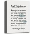 thumbnail image 1 of HFDF Ralph Waldo Emerson Poem Motivational Quote, Fish Each Day spirational Quote Decor, Canvas Prts Poster Wall Art for Home Decor, Gift for Home and Office Decor Under, 12x18inch Framed, 1 of 5