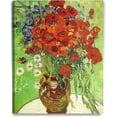 thumbnail image 1 of HFDF - Red Poppies and Daisies, Vcent Van Gogh Art Reproduction. Giclee Prt on Canvas. Wall Art for Home. 16x20inch Framed, 1 of 6