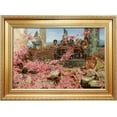 thumbnail image 1 of HFDF The Roses of Heliogabalus by Lawrence Alma-Tadema. Oil Patg Reproduction, Giclee Prt on Canvas. Ready to Hang,Wall Art for Home and Office Decor. Total w/Frame: 10x8inch Framed, 1 of 6