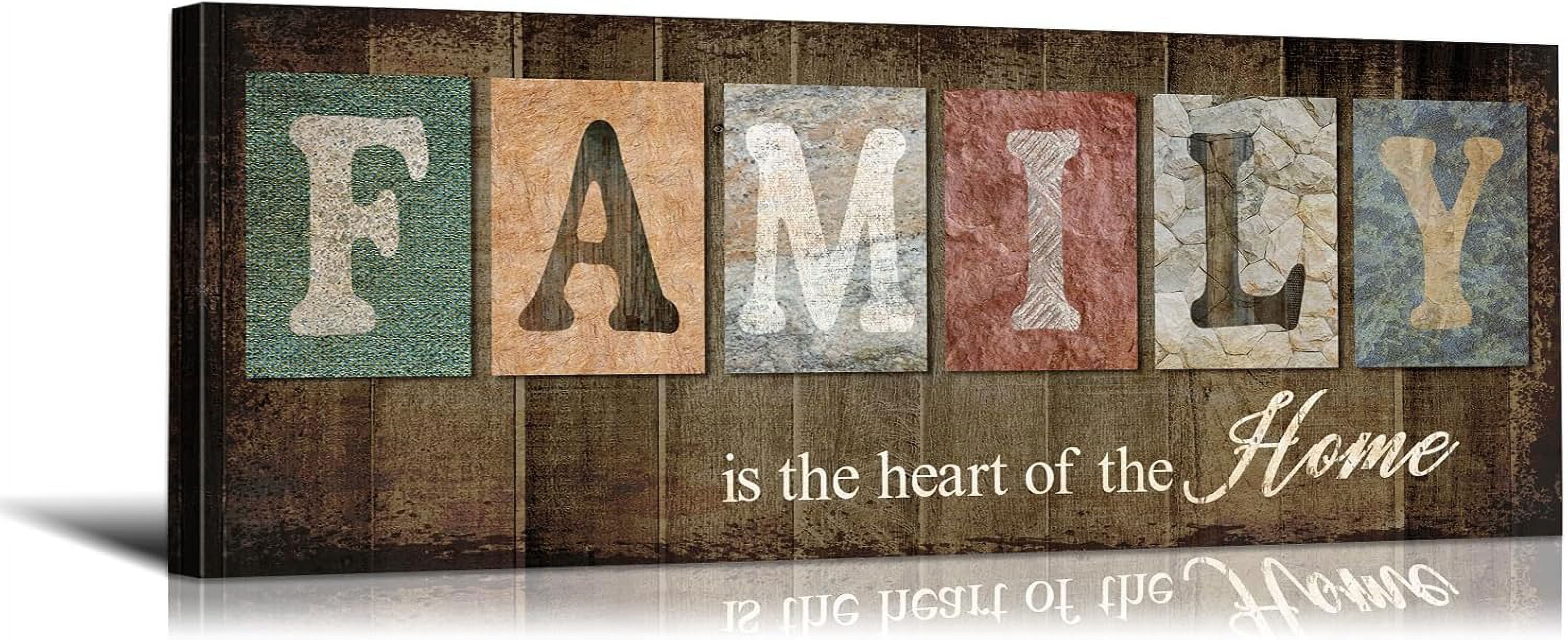 Fresh Look at Hfdf Rustic Family Sign Wall Decor