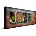 thumbnail image 1 of HFDF SOFTBALL Personalized Décor or Gift for the Softballer, Softball Coach, or League | Customized Softball Name Wall Art Gift ( Stretched Canvas) 14x11inch Framed, 1 of 6