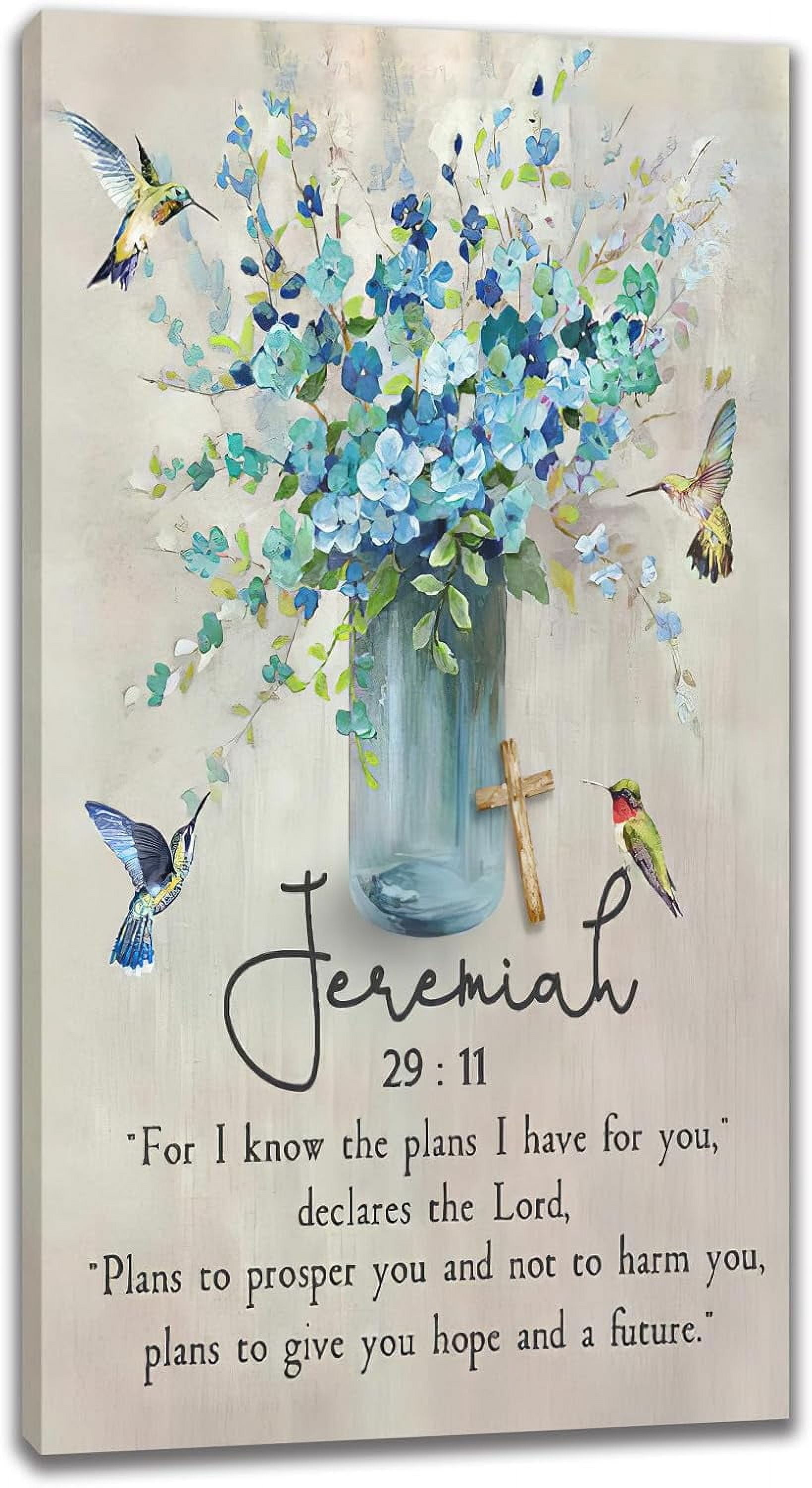Vertical Scripture HFDF Scripture Large Wall Art Christian Bible Verses Canvas Prints ...